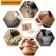 Set de unelte pentru modelaj, Cozevdnt, 42 piese, din lemn si otel inoxidabil, pentru sculptura si ceramica