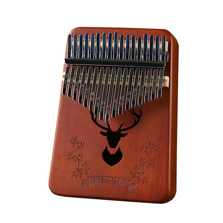 Kalimba 17 chei, BGHYHYHI, din lemn solid, accesorii incluse, cadou de Craciun