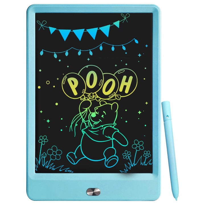 Tableta de scris LCD Herusi, portabila, colorata, 10x15cm