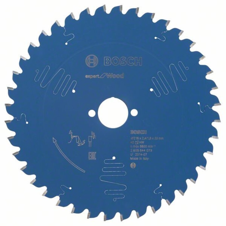 Disc circular Bosch 21.6 cm, 1 buc, pentru lemn, 120x120x25mm