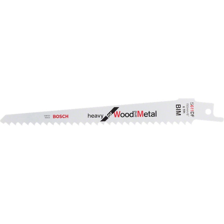 Panza pentru fierastrau sabie Bosch S 611 DF Heavy, pentru lemn si metal, 120x120x25mm