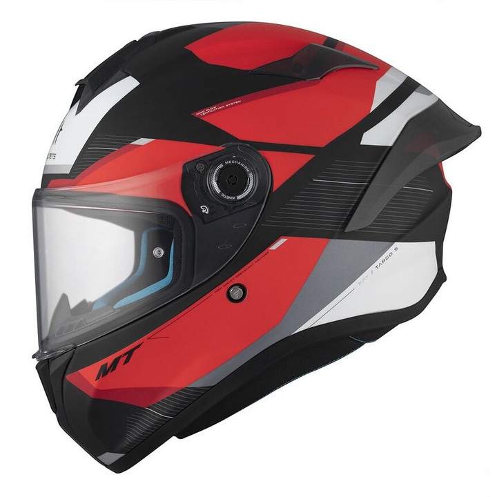 Casca integrala MT Targo S Kay B5 rosu mat – omologare noua ECE 22.06 – tip viziera: MT-V-14B marime M
