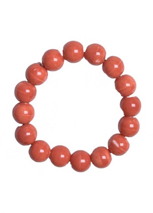 Bratara ceramica, rosu cires, ajustabila, lucioasa