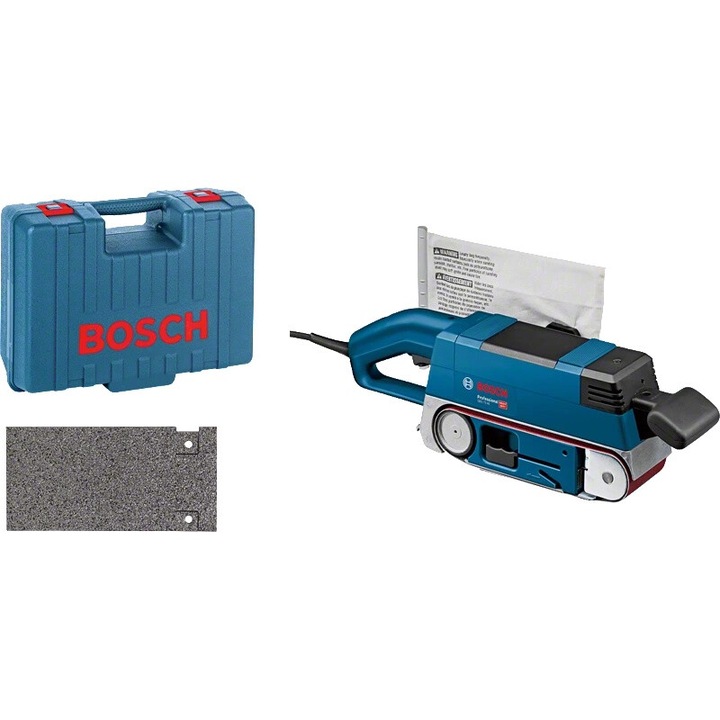 Slefuitor cu banda Bosch GBS 75 AE, 750 W, albastru, 53.3x7.5cm, 3.4 kg