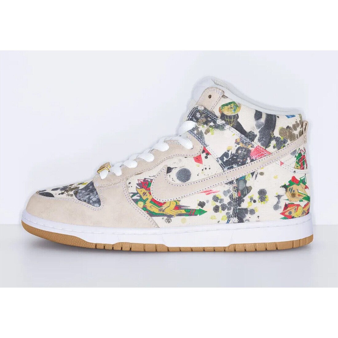 Pantofi Sport, Nike, SB Dunk High Supreme Rammellzee, Multicolor