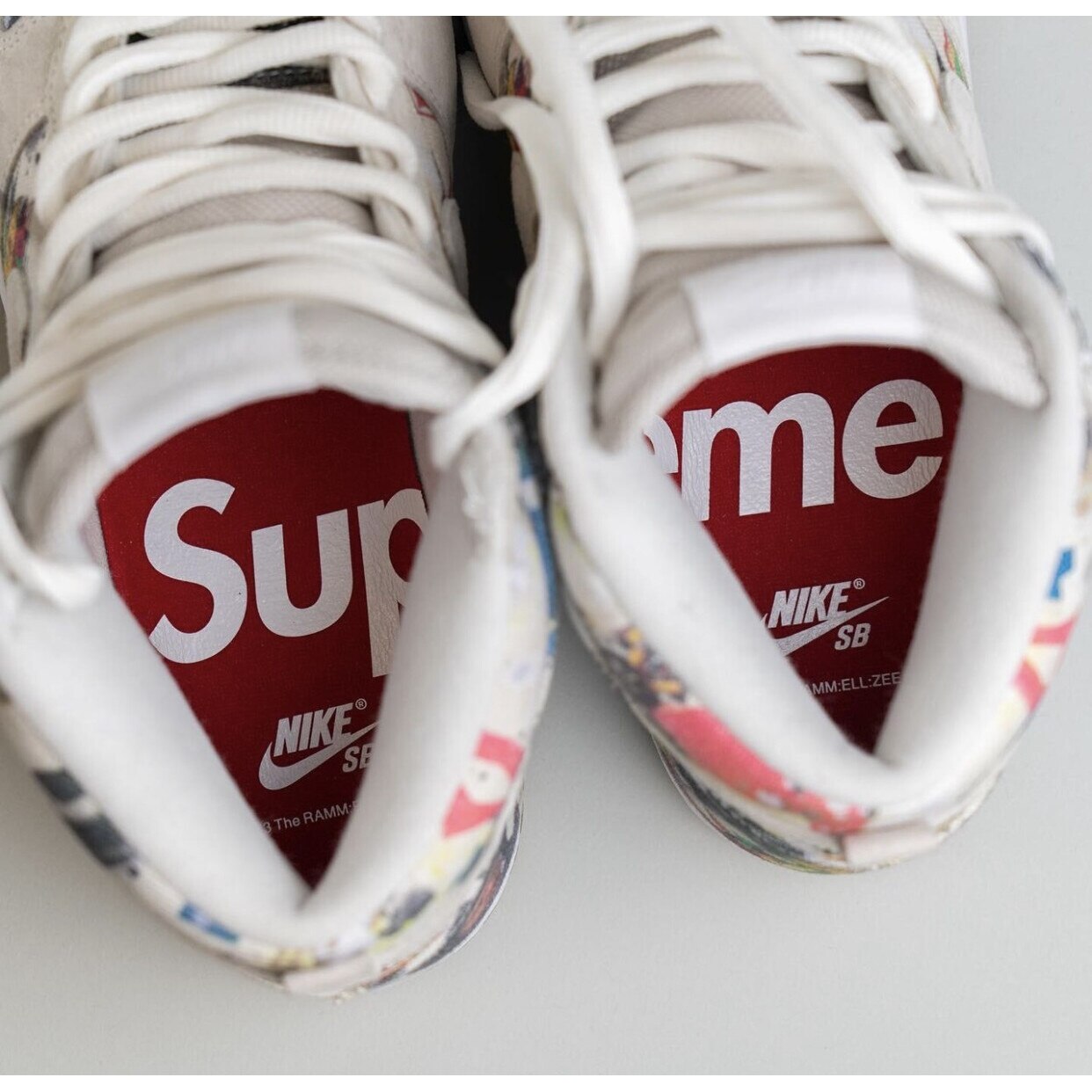 Pantofi Sport, Nike, SB Dunk High Supreme Rammellzee, Multicolor