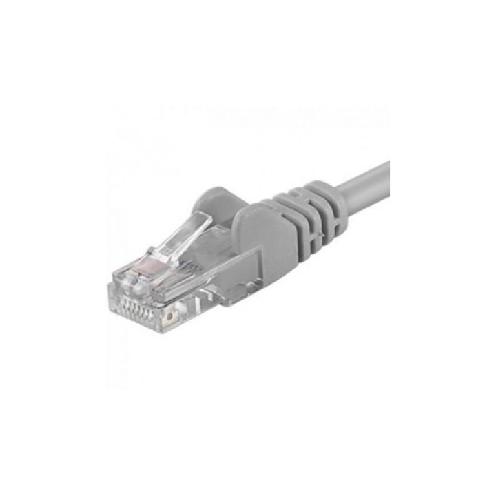 UTP EMTEX RJ45-RJ45 Cat.5e patchcord, LSZH, 0,25m, szürke