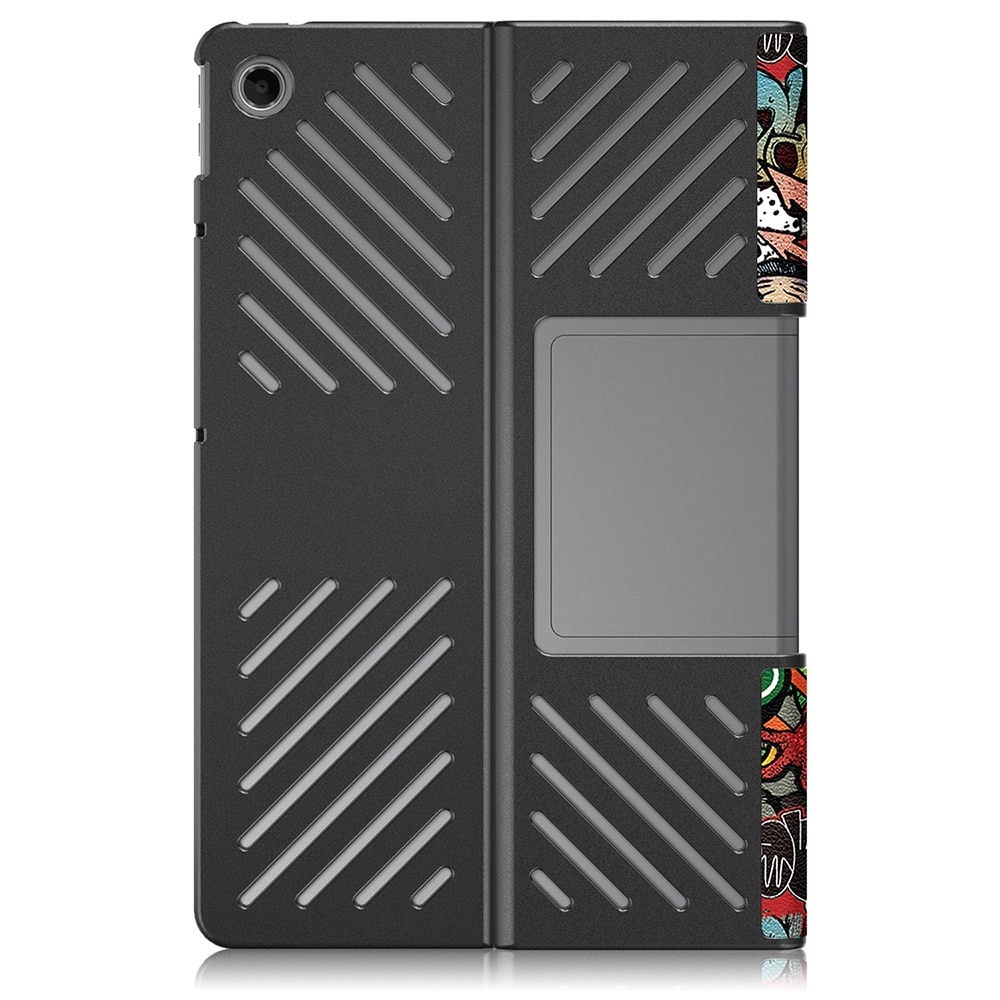 Husa pentru Lenovo Tab Plus 11.5 cu functie wake-up/sleep protectie 360 - graffiti