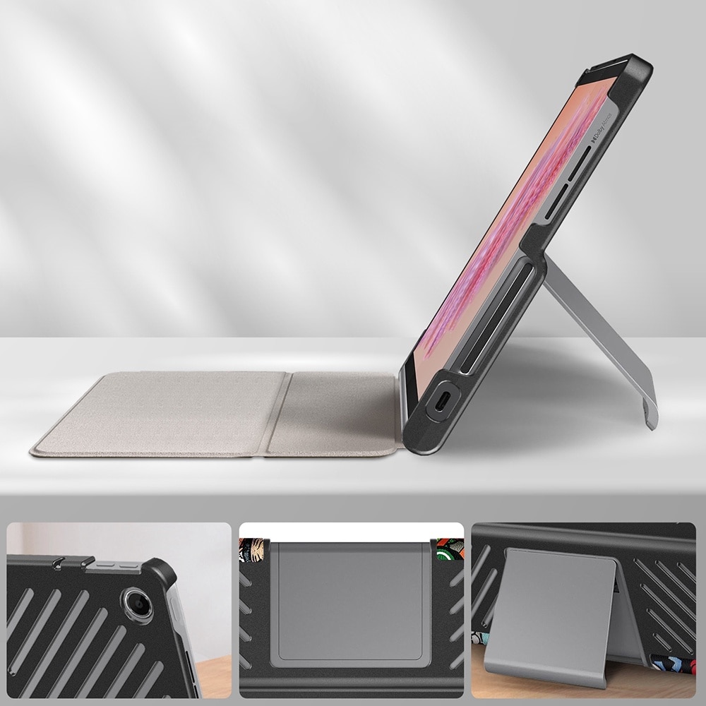 Husa pentru Lenovo Tab Plus 11.5 cu functie wake-up/sleep protectie 360 - graffiti
