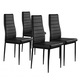 Scaun 4 scaune negre ModernHome, pentru living sau bucatarie, 43 x 41 x 98 cm