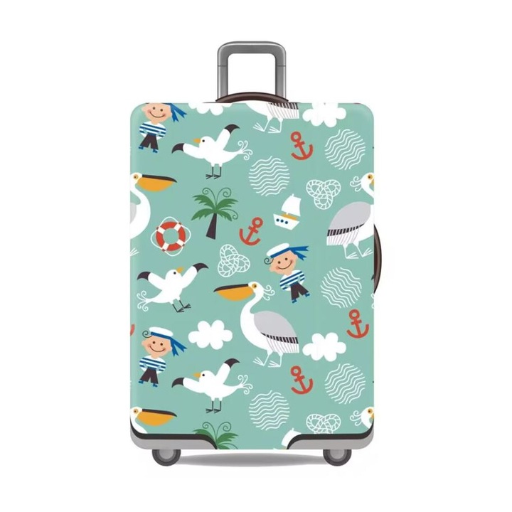 Husa protectie troler model Baby Sailor, Verde, marimea M