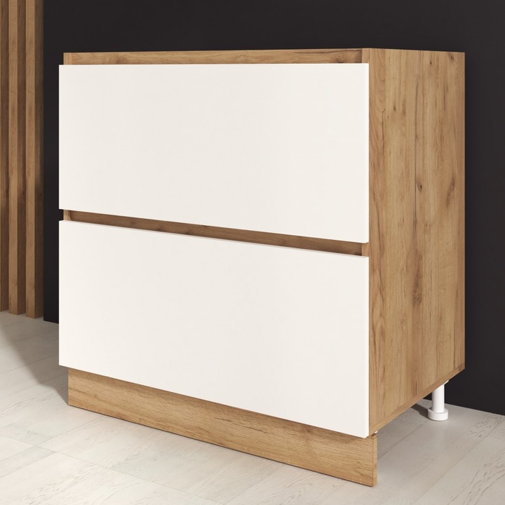 Corp inferior Chelsea, 80-2s, Stejar K003/ Acril Alb