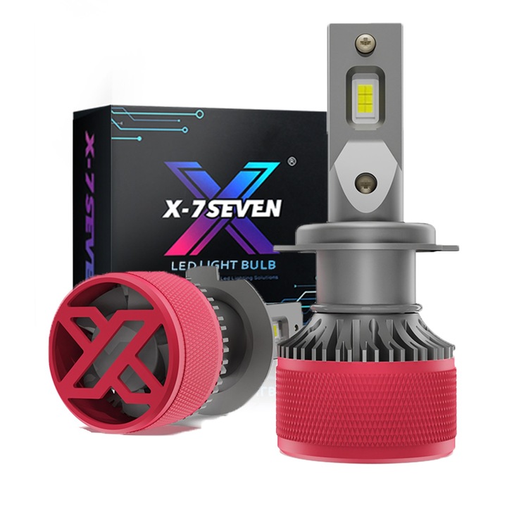 Set 2 becuri LED H7 X-Aurora Pro - High Power 6500K