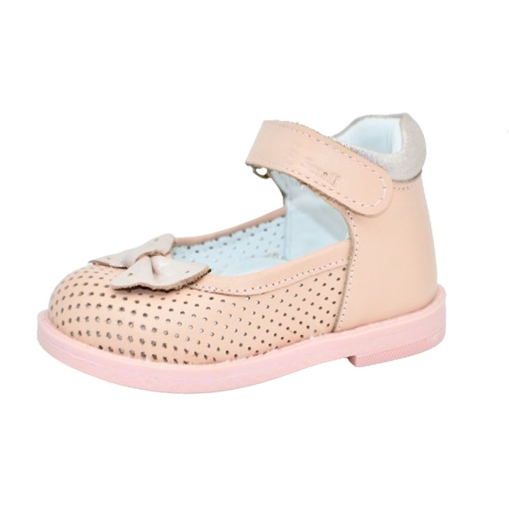 Ортопедични кожени обувки за момиче Small Foot PFSF-11, Розови 109504