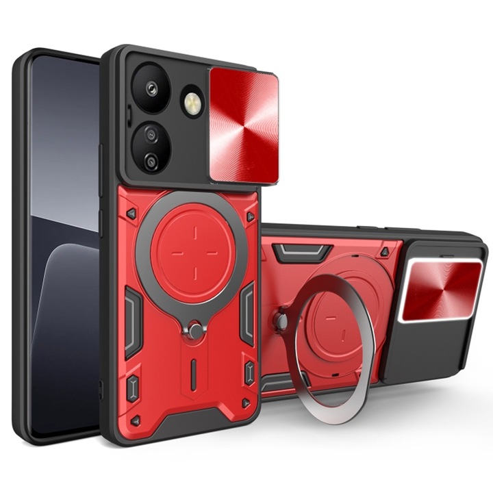 fixGuard CamGuard Pro tok Xiaomi Redmi 13C 4G / Poco C65-höz - piros