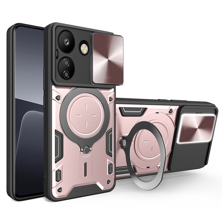 fixGuard CamGuard Pro tok Xiaomi Redmi 13C 4G / Poco C65-höz - Rose Gold
