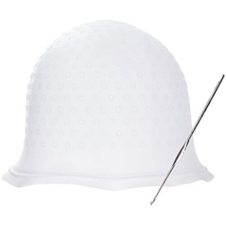 Casca de vopsit reutilizabila Supertina cu ac, silicon, pentru salon