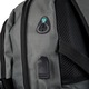 Rucsac scolar, Bivacc, Material: Poliester OXFORD 600D, Impermeabil, 3 compartimente externe, 1 compartiment intern, 3 buzunare, port USB si JACK, Gri