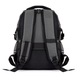Rucsac scolar, Bivacc, Material: Poliester OXFORD 600D, Impermeabil, 3 compartimente externe, 1 compartiment intern, 3 buzunare, port USB si JACK, Gri