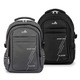 Rucsac scolar, Bivacc, Material: Poliester OXFORD 600D, Impermeabil, 3 compartimente externe, 1 compartiment intern, 3 buzunare, port USB si JACK, Gri