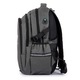 Rucsac scolar, Bivacc, Material: Poliester OXFORD 600D, Impermeabil, 3 compartimente externe, 1 compartiment intern, 3 buzunare, port USB si JACK, Gri
