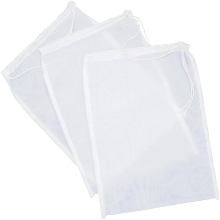 Цедки, Многофункционални, Найлонови, Без дръжка, За многократна употреба, 30x20 см, Комплект от 3