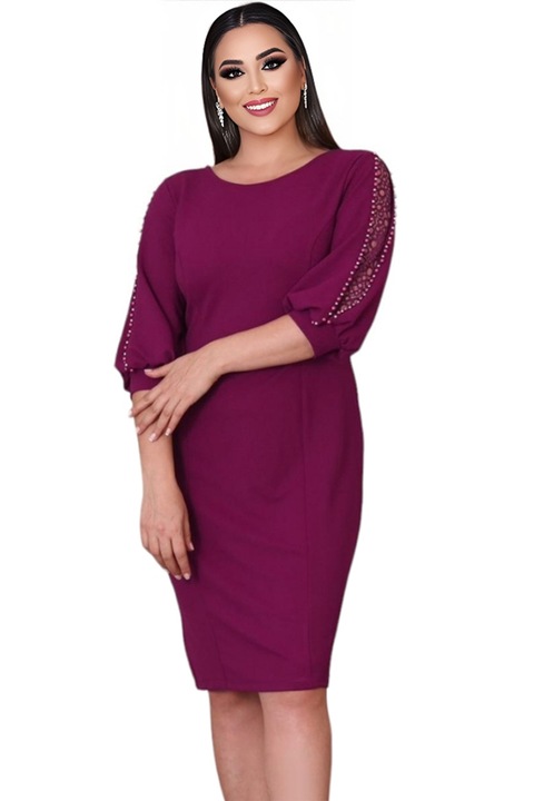 Rochie eleganta Eveniment, culoare violet, Marime 2XL