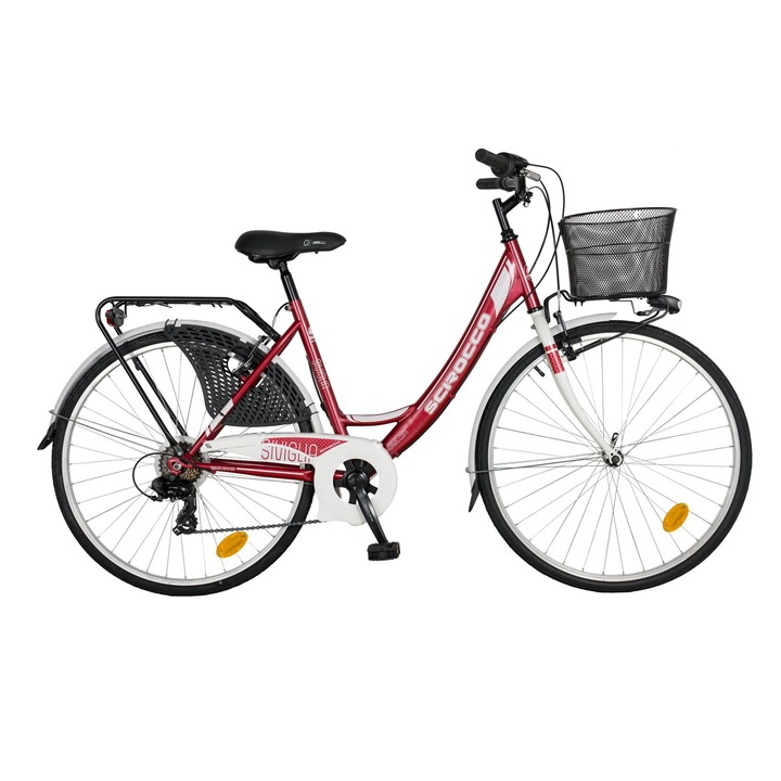 Bicicleta de oras pentru femei, Scirocco, Siviglia 26, Rosu