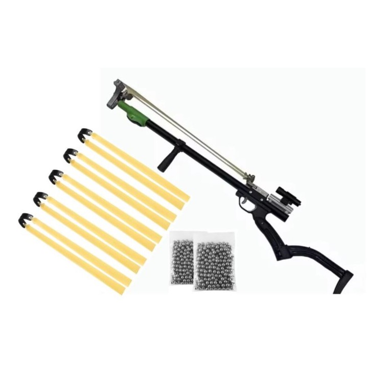 Set prastie profesionala, vanatoare cu laser si 200 bile,5 guma, XPRESS SALES®