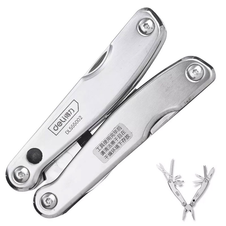 Patent Multifunctional 16 in 1 Metalic pliabil