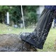 Husa de pantofi impermeabila, JENUOS®, antiderapante, protectie incaltaminte, reutilizabil, pentru intemperii, ploaie/noroi/zapada, M, Negre