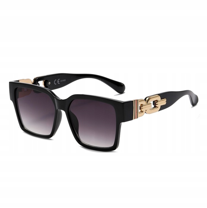 Ochelari de soare, MAXAIR, ST-MAX7, UV400, negru/auriu, 14x5.3cm