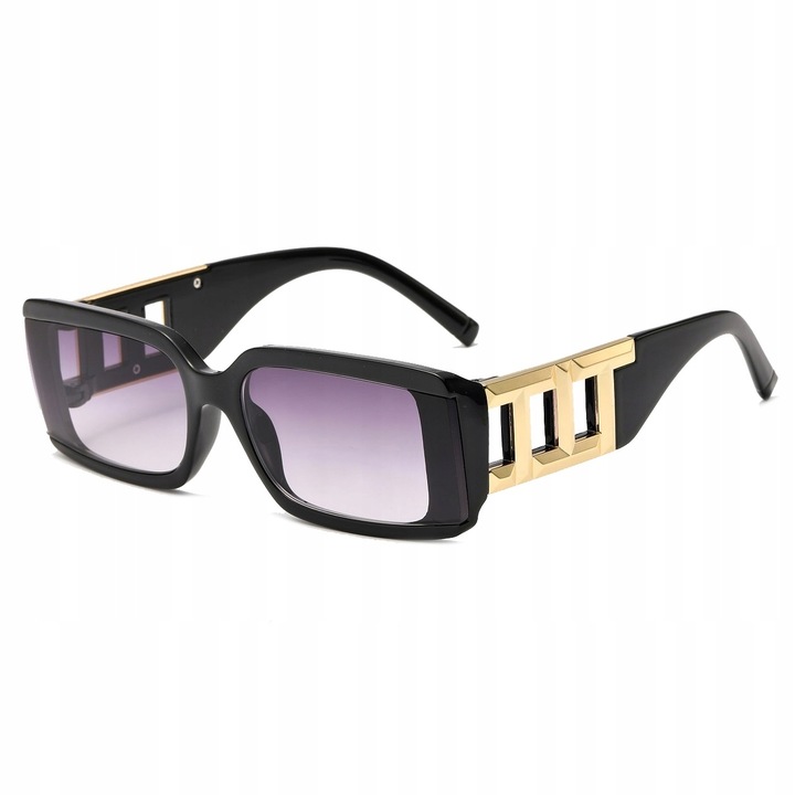 Ochelari de soare dama MAXAIR ST-MAX5A, negru/auriu, set cu etui si laveta