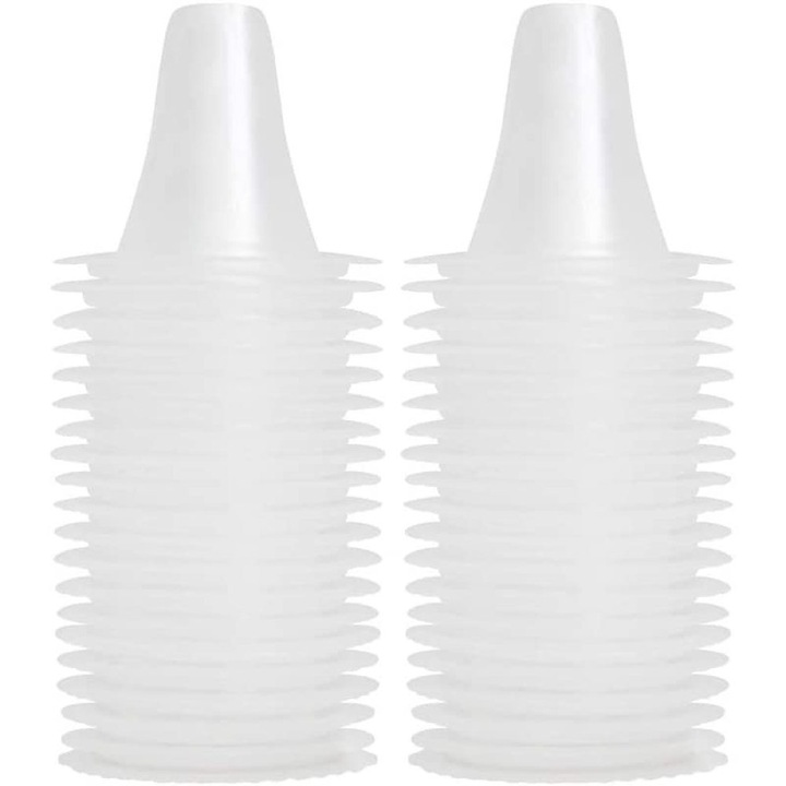 QttvbTna, Комплект от 100 защитни капачки за ушни термометри, съвместими с Braun, PP материал, рециклируеми, без BPA и латекс