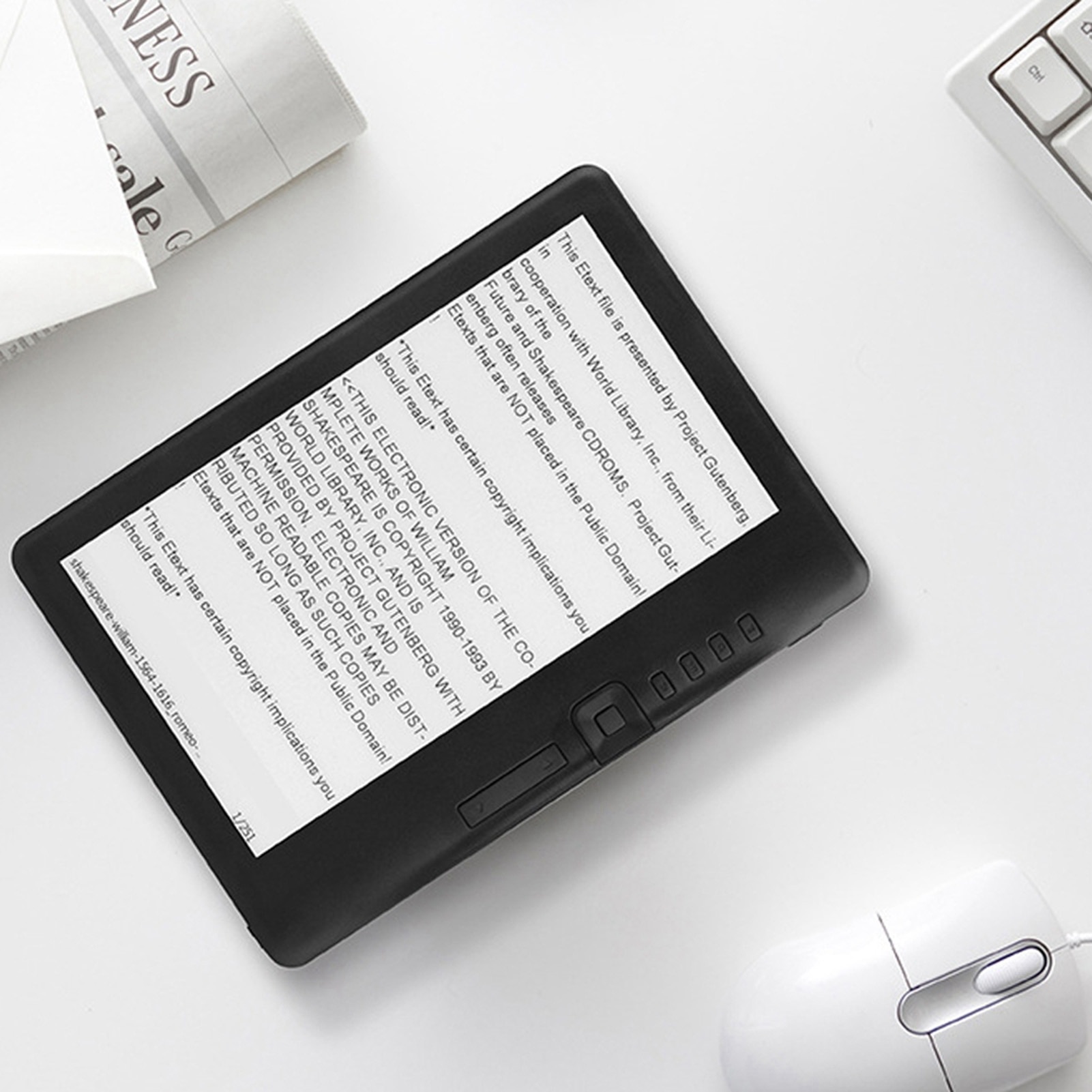 Cititor de e-bookuri 7 inch，Cititor cu ecran color，Stocare 512MB+，Ecran ...