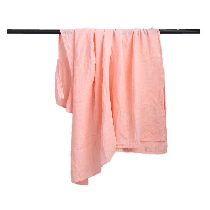 Paturica de infasat, REDQUIT din bumbac organic 120x120 cm Bebelusi/Copii, piersica