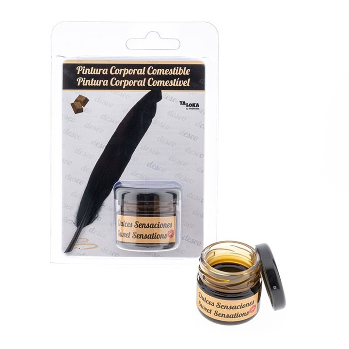 Vopsea comestibila cu aroma de ciocolata, DIVERTY SEX, artizanala, pentru petreceri