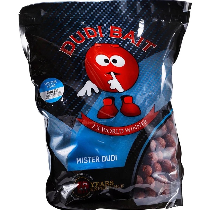 Boilies Proteine Carlig, Pescuit, Dudi Bait, Mister Dudi Tari 24 mm 1 kg
