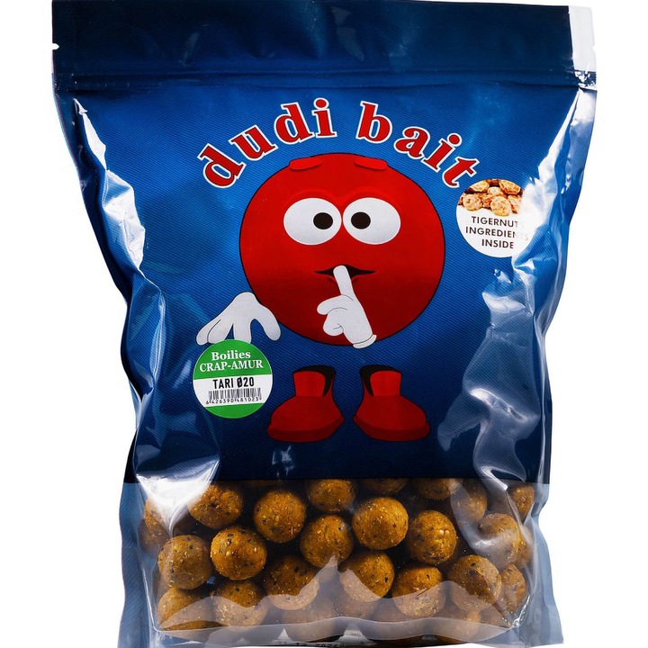 Boilies Proteine Carlig, Pescuit, Dudi Bait, Carp 24 mm 1 kg