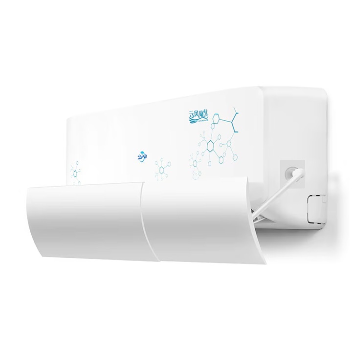 Дефлекторно крило за климатик, Регулирием от 58 до 102 см, Бърз монтаж и демонтаж, 18 см височина