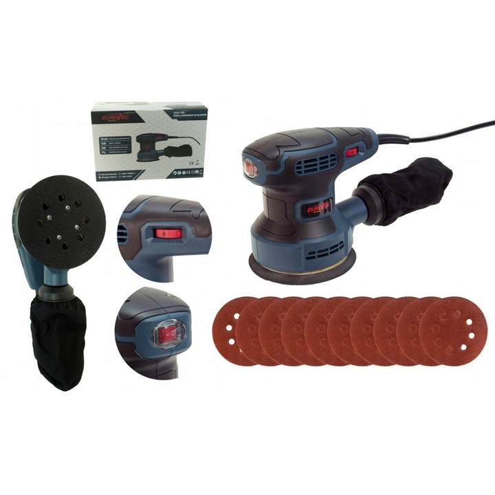 Masina Aparat slefuit electric 1350W 125mm cu aspirare Slefuitor (GOS-1350)