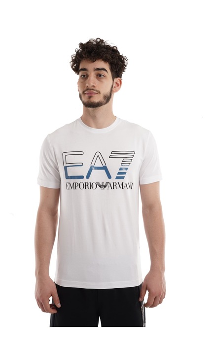 Тениска Emporio Armani EA7 Train Logo Series M Oversize Logo Tee St 3RPT07PJLBZ01100 Мъжки Бял XL