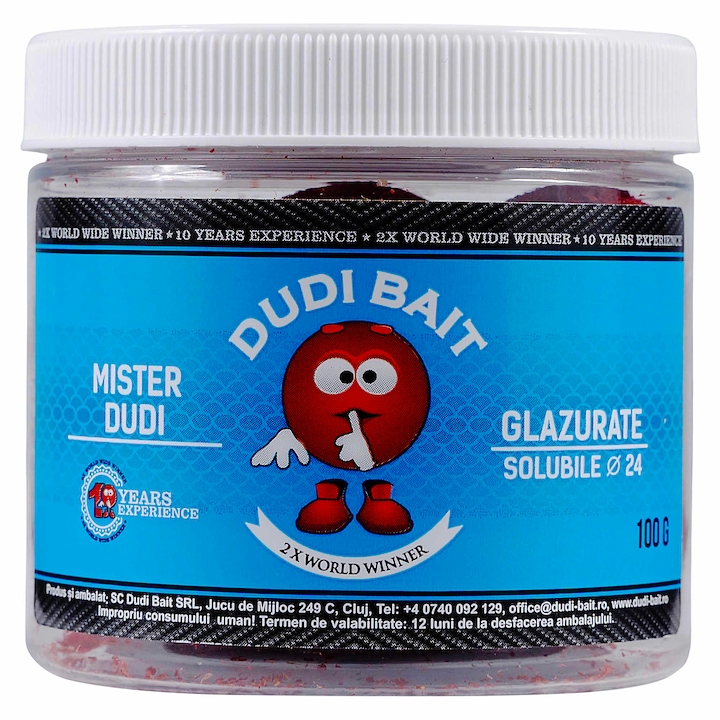 Boilies De Carlige, Dudi Bait, Mister Dudi Invelit Fast Working, 24 mm 100 g