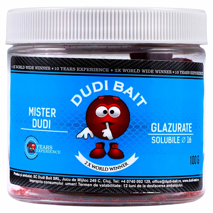 Boilies De Carlige, Dudi Bait, Mister Dudi Invelit Fast Working, 16 mm 100 g