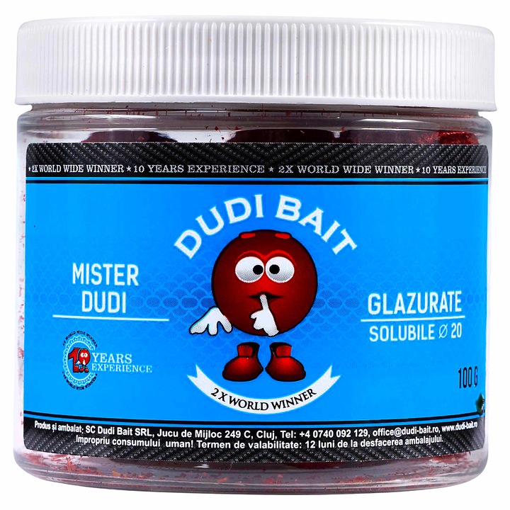 Boilies De Carlige, Dudi Bait, Mister Dudi Invelit Fast Working, 20 mm 100 g