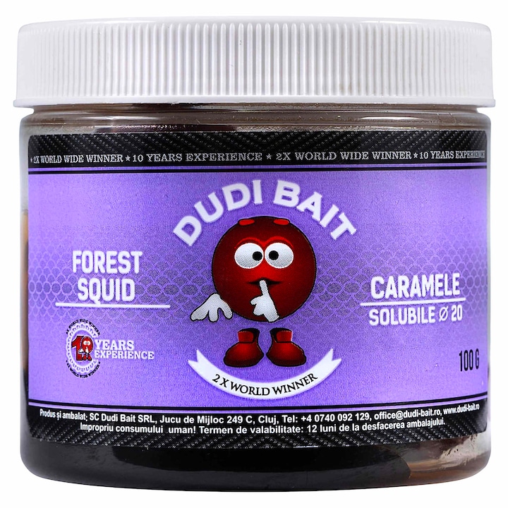 Boilies De Carlige, Dudi Bait, Forest Squid In Dip Fast Working, 16 mm 100 g