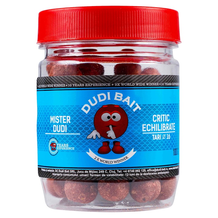Boilies De Carlige, Dudi Bait, Mister Dudi Tari Slow Working, 16 mm 100 g