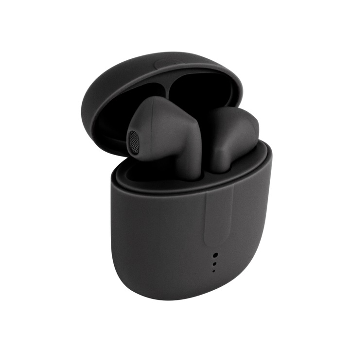 Комплект Bluetooth слушалки Tws с черен калъф за зареждане Tws-1