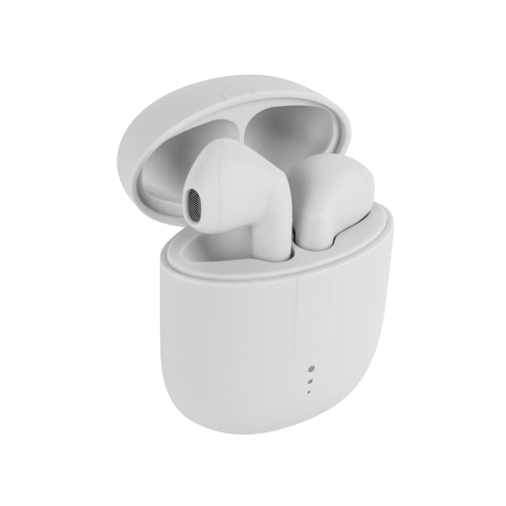 Слушалки Setty Bluetooth Tws с кутия за зареждане Tws-0 White
