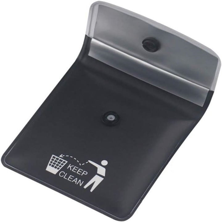 Scrumiera portabila de buzunar, negru